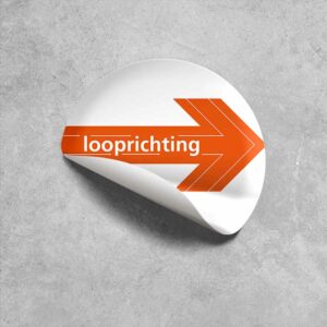 Vloersticker looprichting
