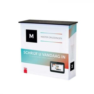 Beursbalie presentatiebalie popup balie print Master opleiding